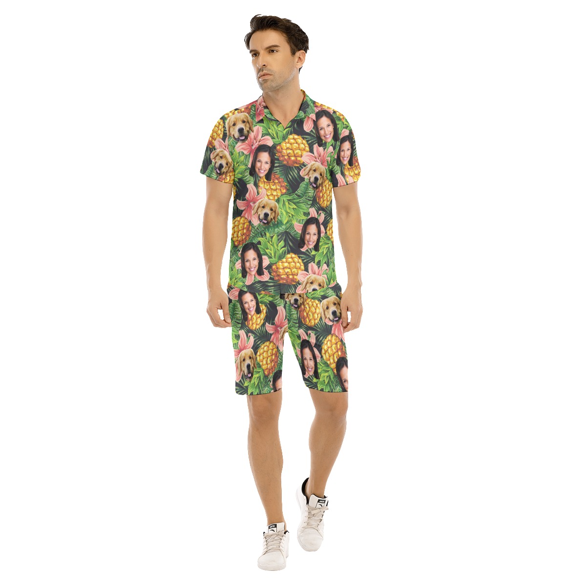 Tropical Custom 2 Face Hawaiian Shirt Set For Men - variant image 1