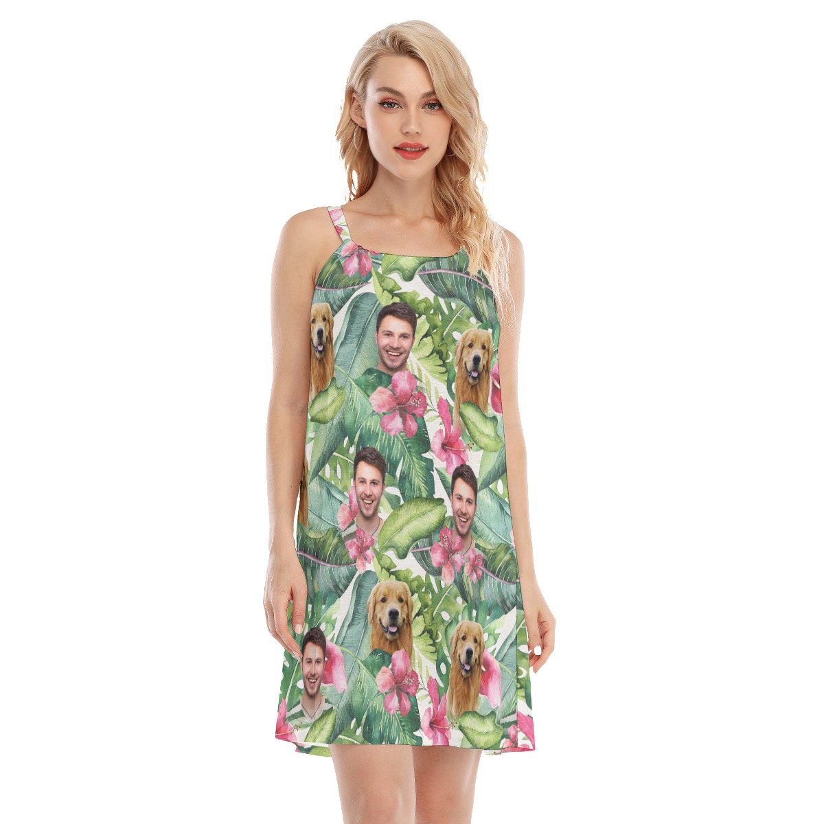 Women's Floral Custom Hawaiian Dress - variant image 1