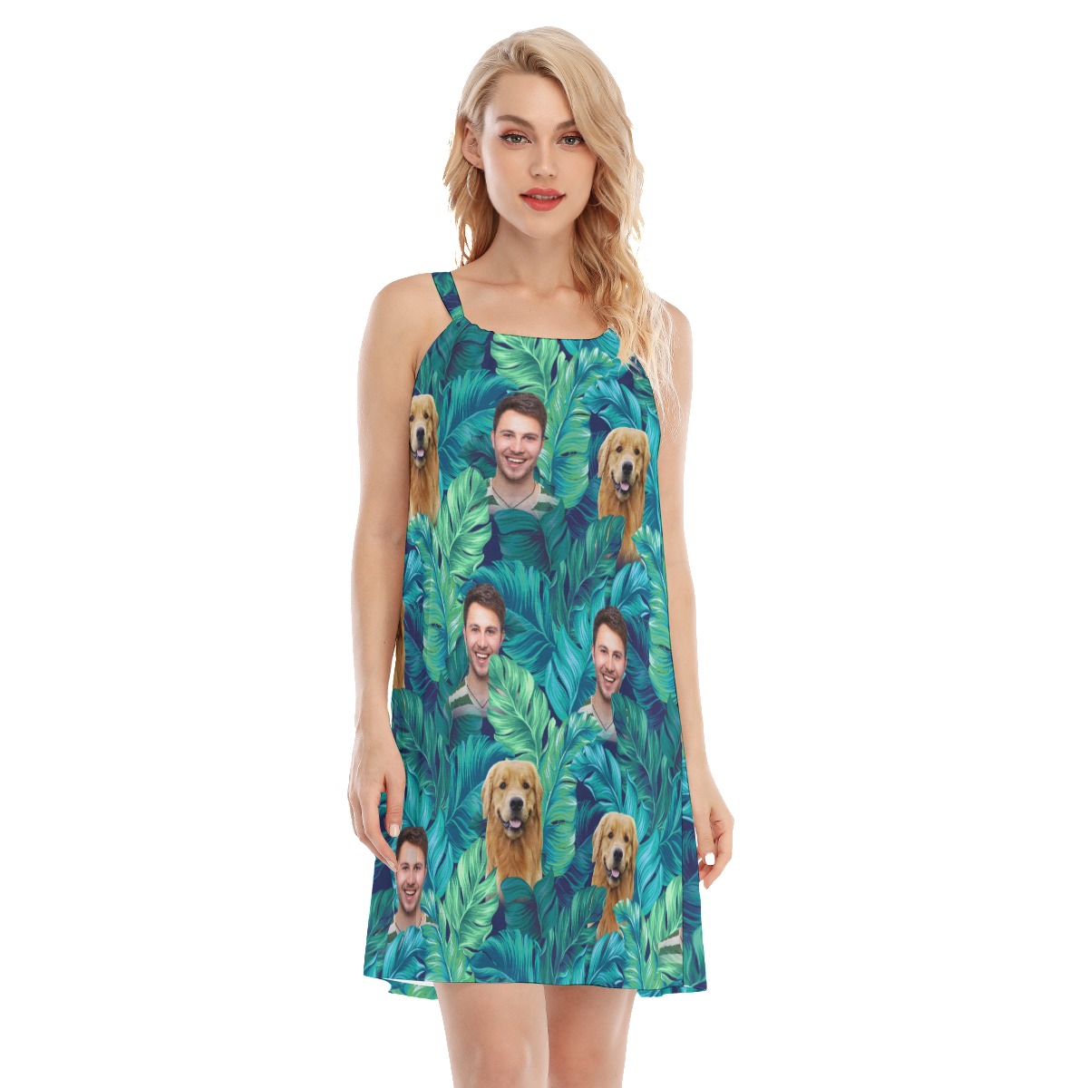 Women's Tropical Custom Hawaiian Dress - variant image 1