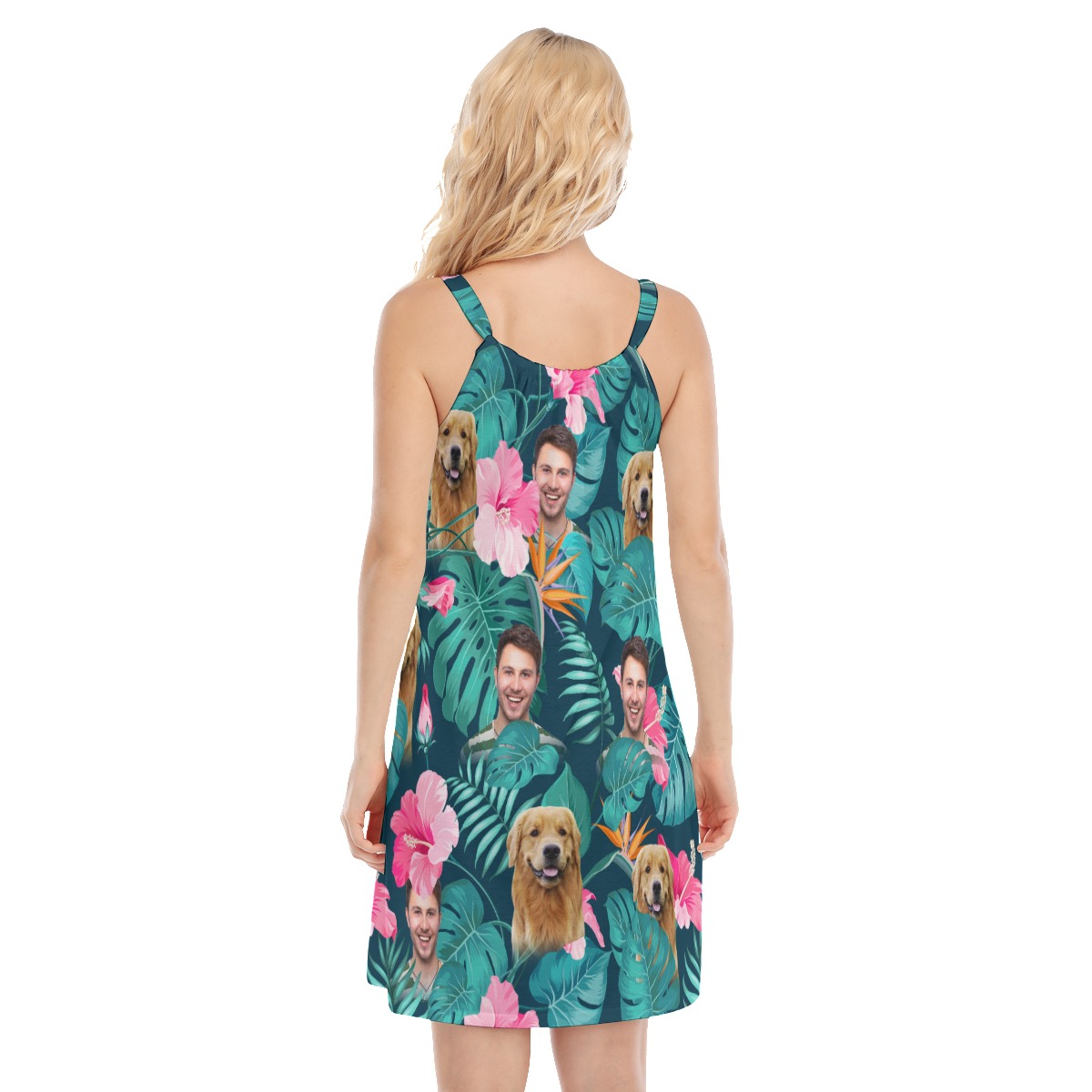 Women's Custom Floral Hawaiian Dress