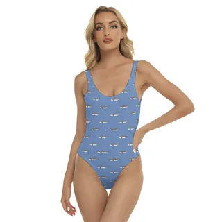 Mommy Shark Hawaiian One-Piece Swimsuit
