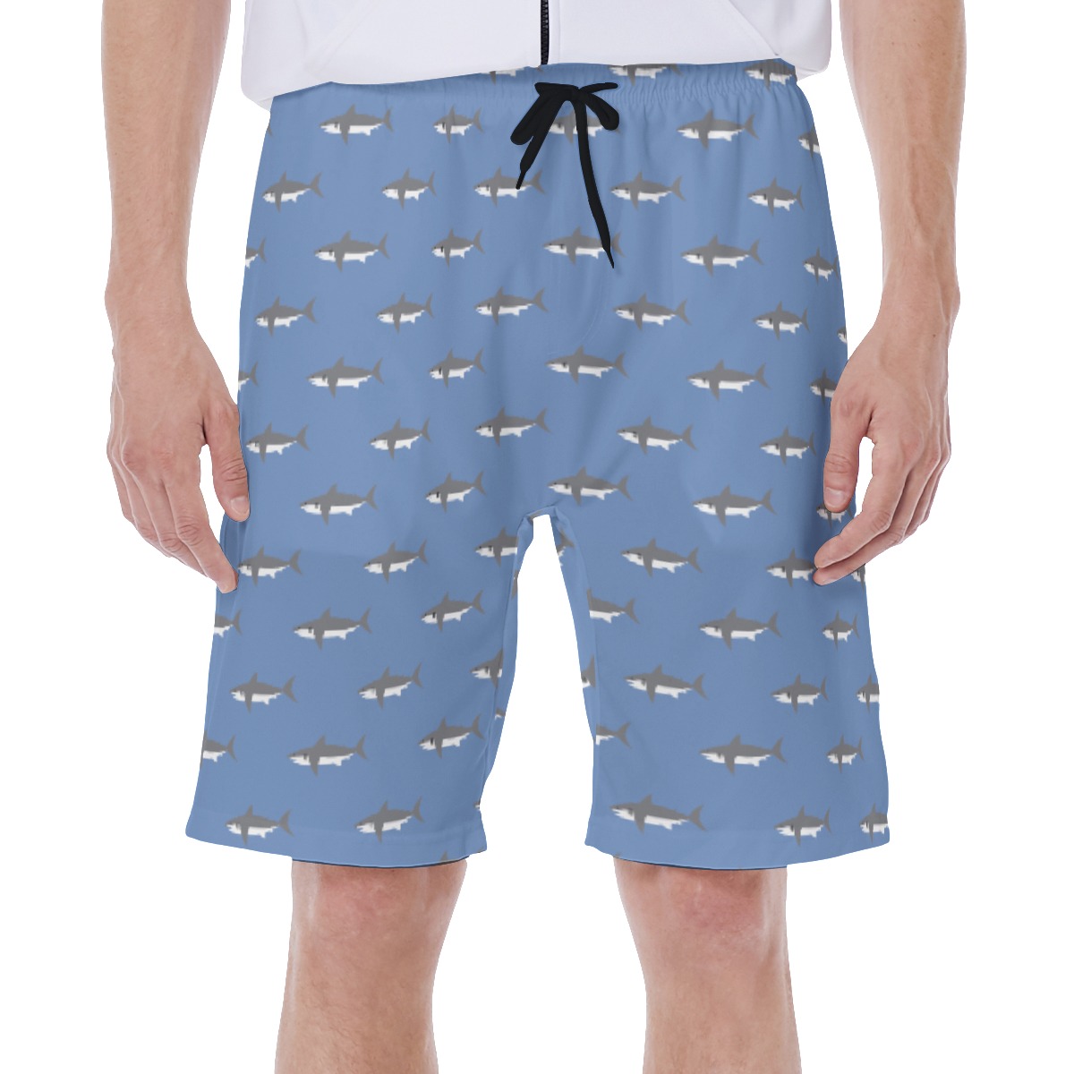 Men's Daddy Shark Hawaiian Swim Trunks - variant image 1