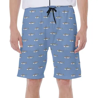 Men's Daddy Shark Hawaiian Swim Trunks