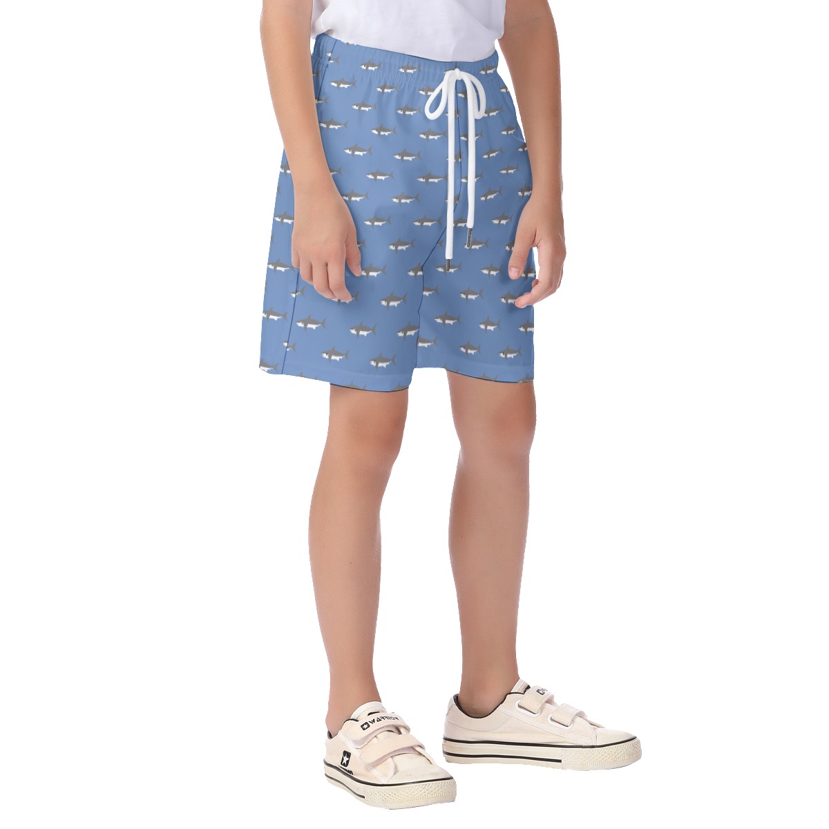 Kid's Baby Shark Hawaiian Beach Shorts