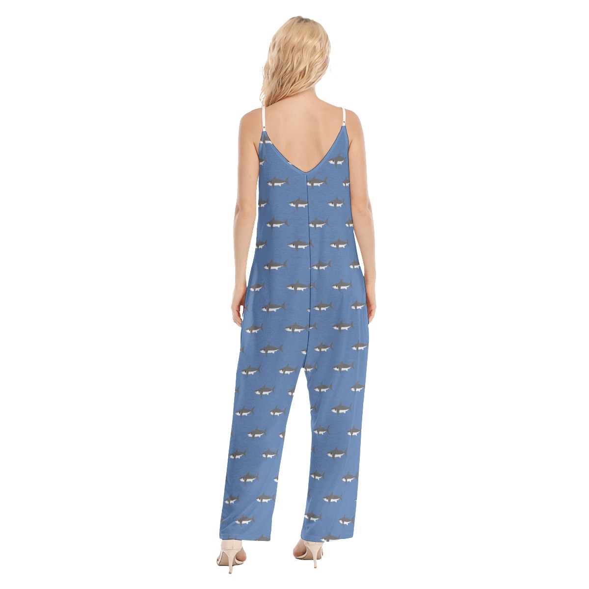 Women's Mommy Shark Hawaiian Jumpsuit