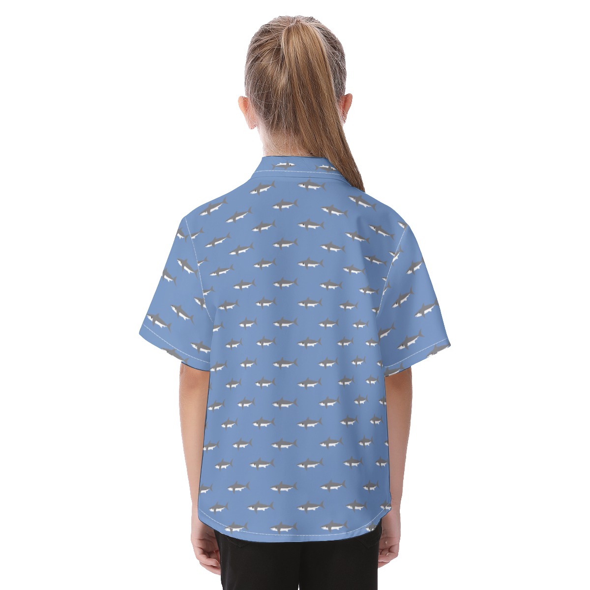 Cute Baby Shark Hawaiian Shirt For Kids