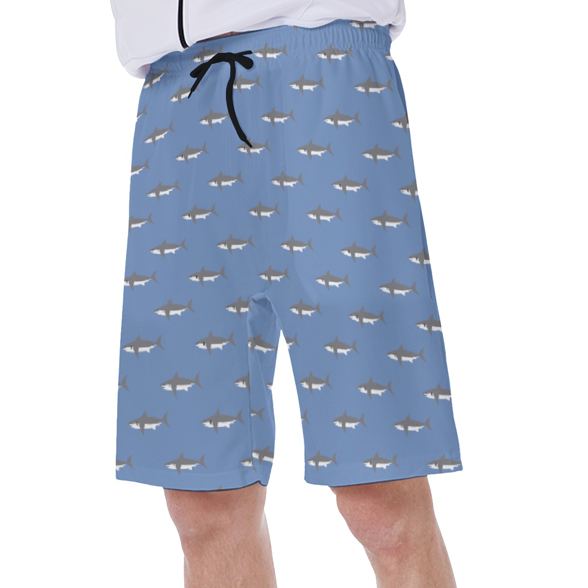 Men's Daddy Shark Hawaiian Swim Trunks