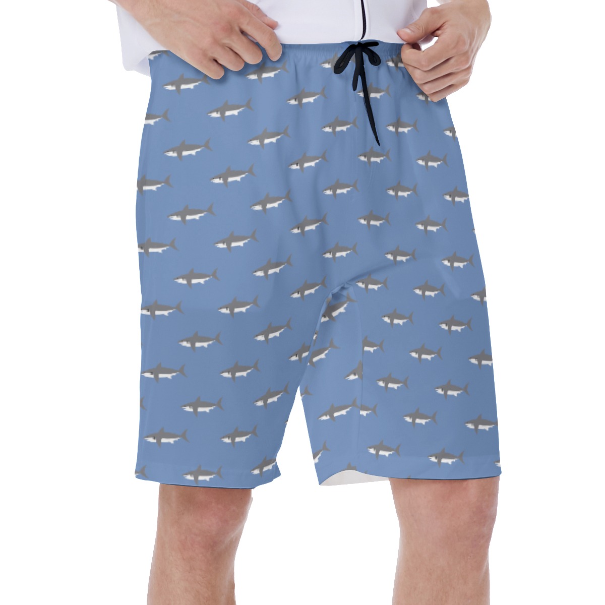 Men's Daddy Shark Hawaiian Swim Trunks