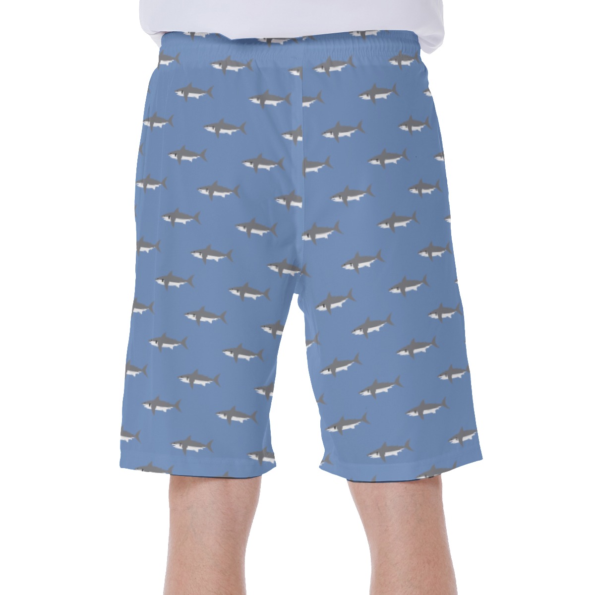 Men's Daddy Shark Hawaiian Swim Trunks