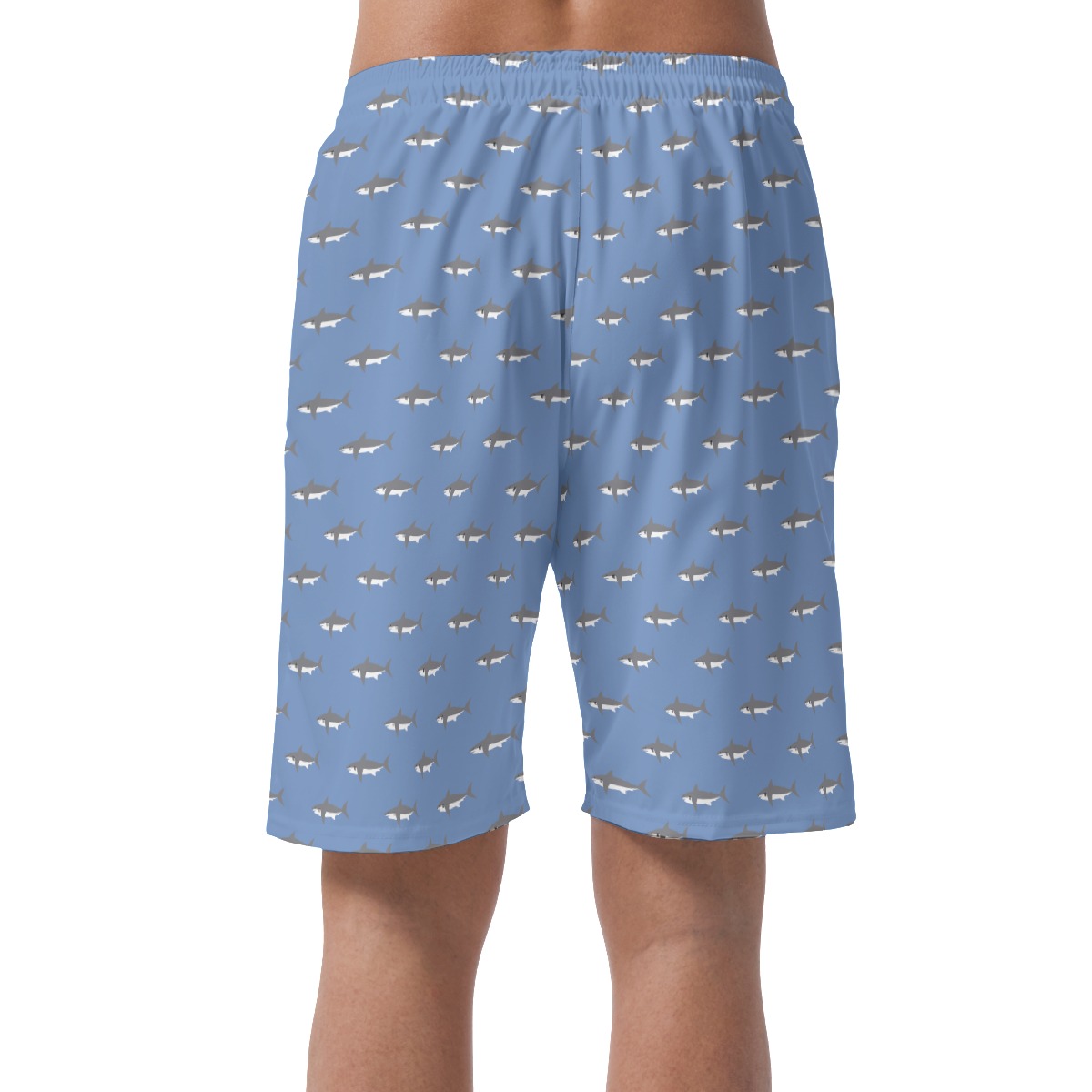 Daddy Shark Hawaiian Beach Shorts For Men