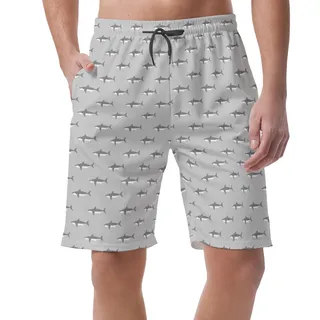 Men's Cool Daddy Shark Hawaiian Beach Shorts