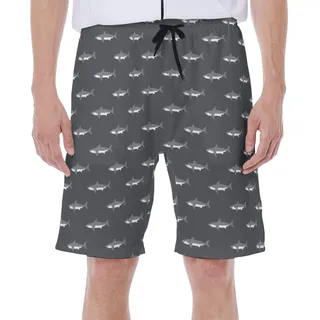 Daddy Shark Hawaiian Swim Trunks For Men