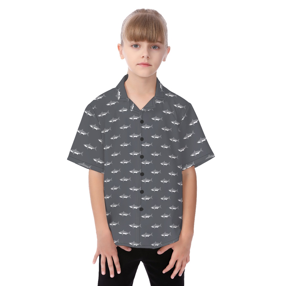 Baby Shark Hawaiian Shirt For Kids - variant image 1