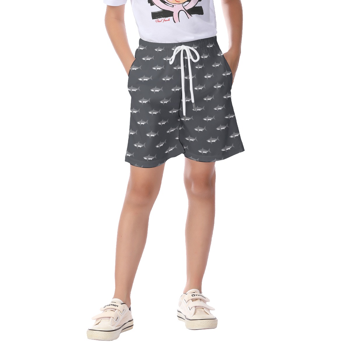 Baby Shark Hawaiian Beach Shorts For Kids - variant image 1