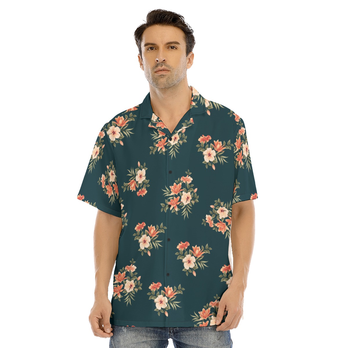 Men's Flower Hawaiian Shirt - variant image 1