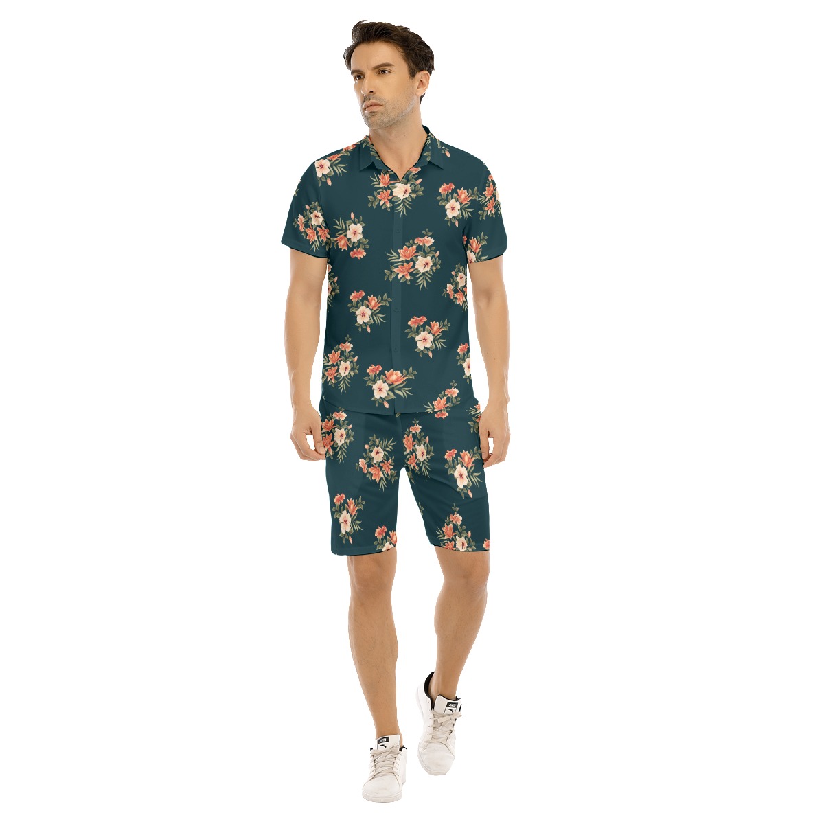 Men's Tropical Hawaiian Shirt And Shorts - variant image 1