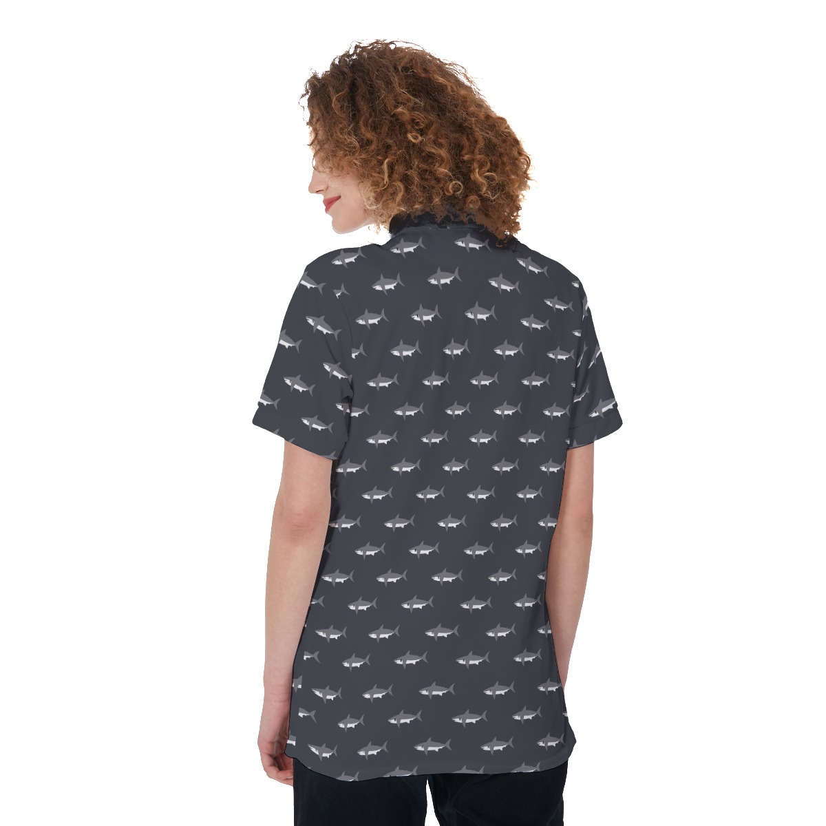 Mommy Shark Polo Hawaiian Shirt For Women