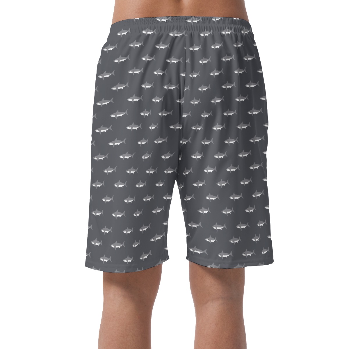 Men's Daddy Shark Hawaiian Beach Shorts