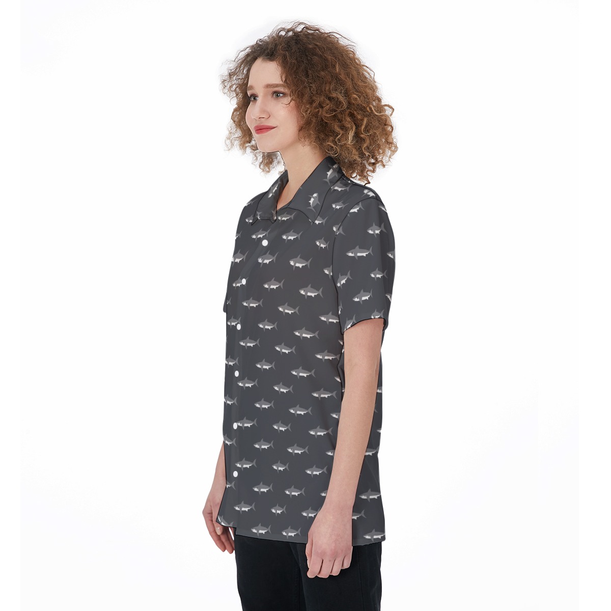 Mommy Shark Hawaiian Shirt For Women