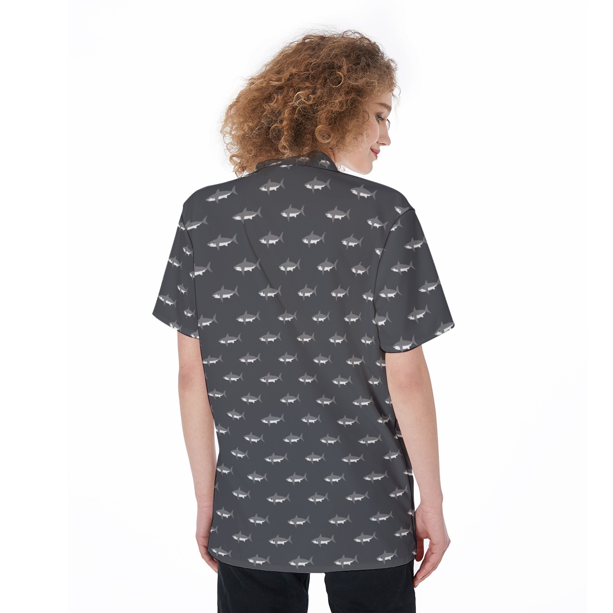 Mommy Shark Hawaiian Shirt For Women