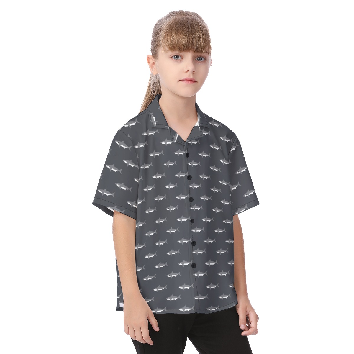 Baby Shark Hawaiian Shirt For Kids