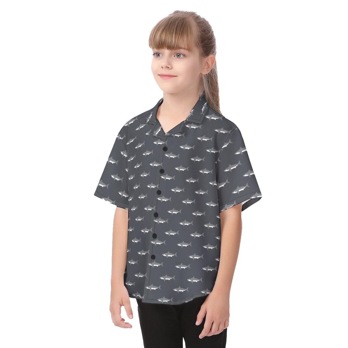 Baby Shark Hawaiian Shirt For Kids