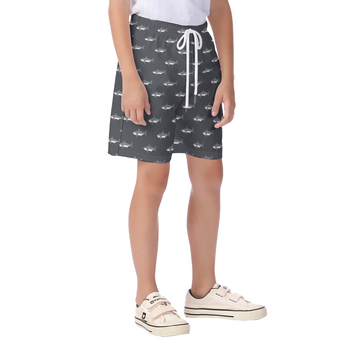 Baby Shark Hawaiian Beach Shorts For Kids