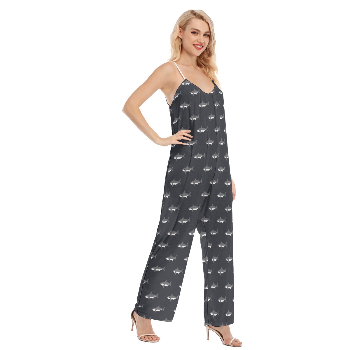 Mommy Shark Hawaiian Jumpsuit For Women