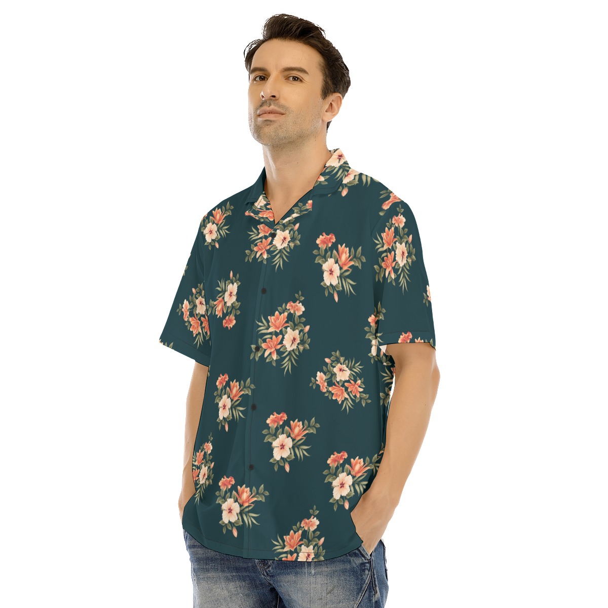 Men's Flower Hawaiian Shirt