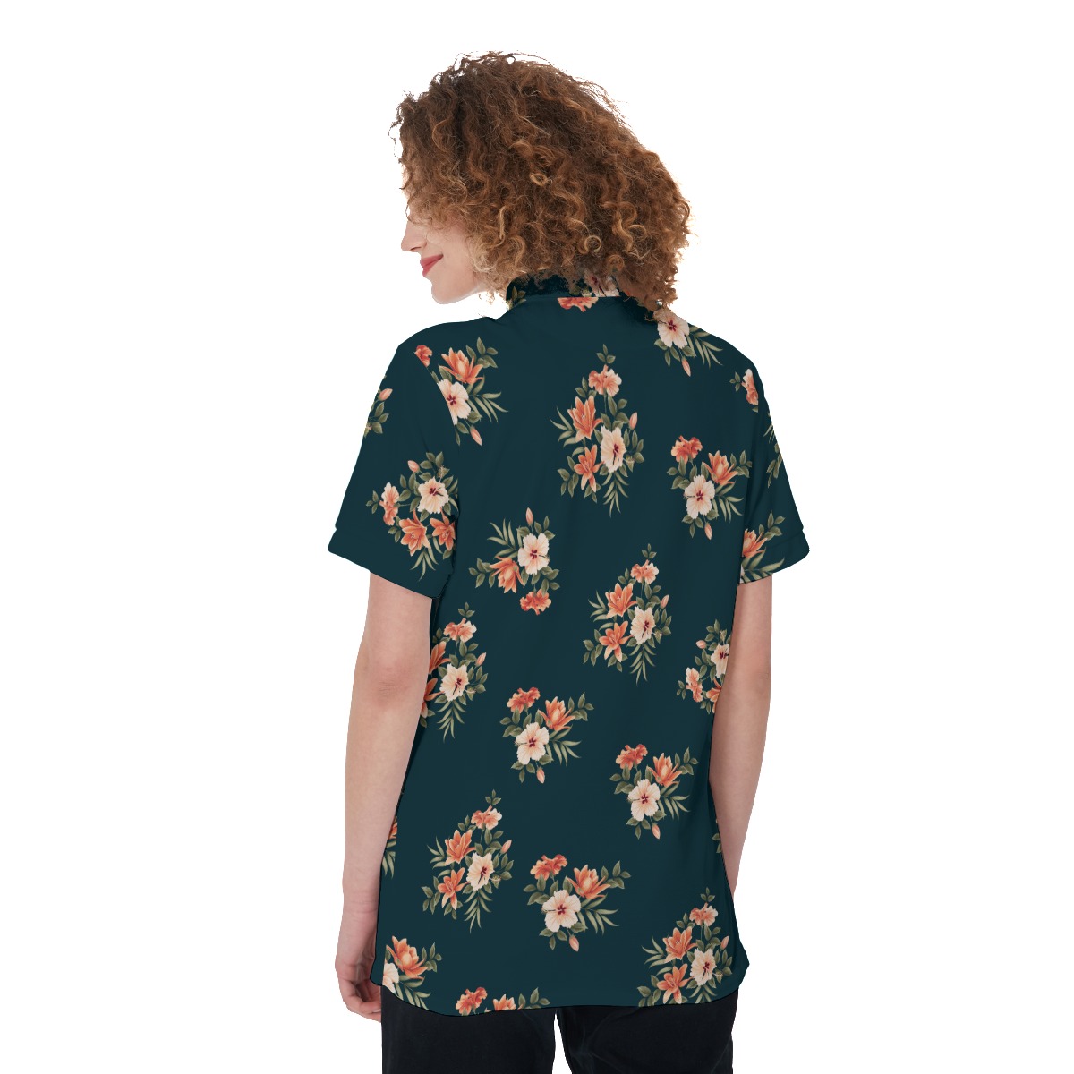 Floral Polo Hawaiian Shirt For Women