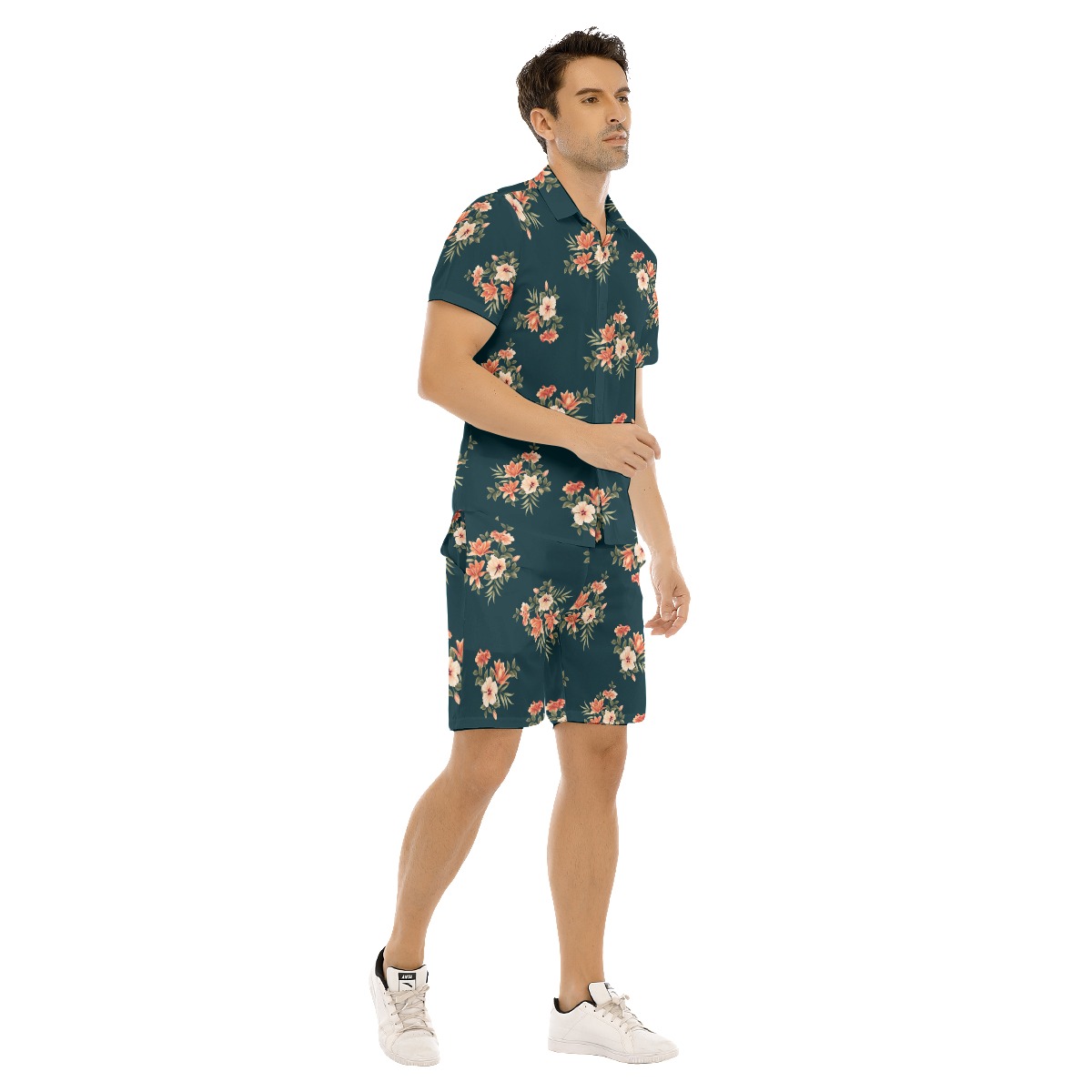 Men's Tropical Hawaiian Shirt And Shorts