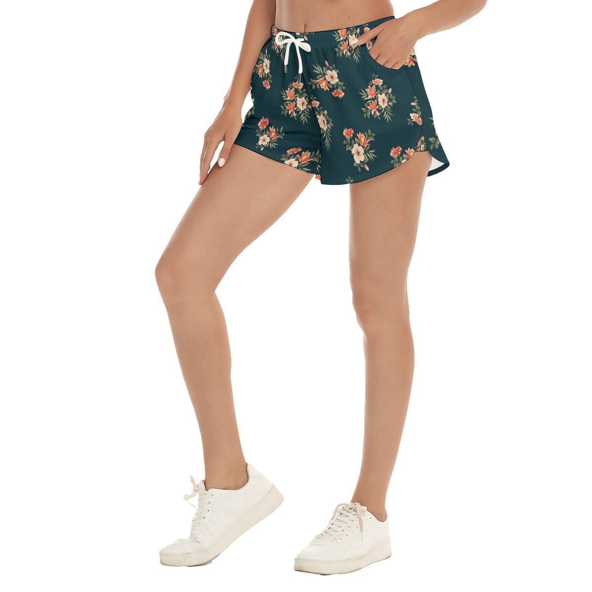 Floral Beach Shorts For Women