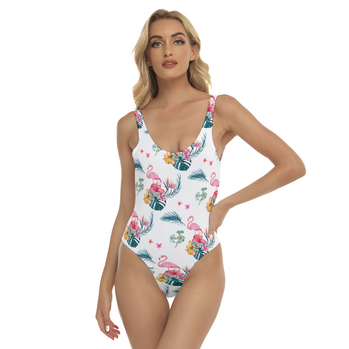 Flamingo Tropical Hawaiian One Piece Swimsuit - variant image 1