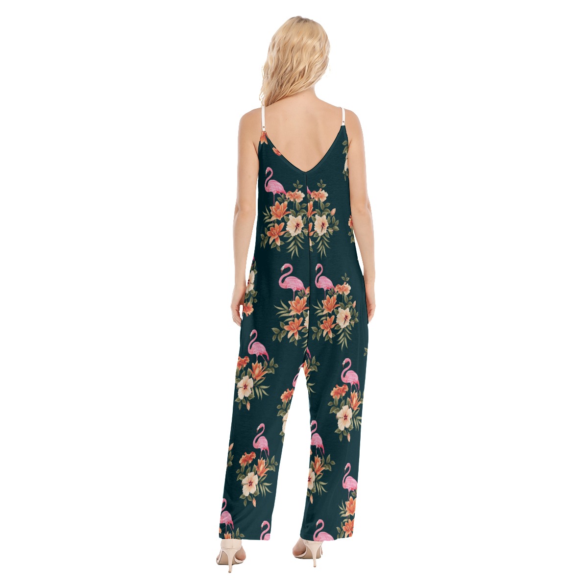 Tropical Flamingo Hawaiian Jumpsuit For Women