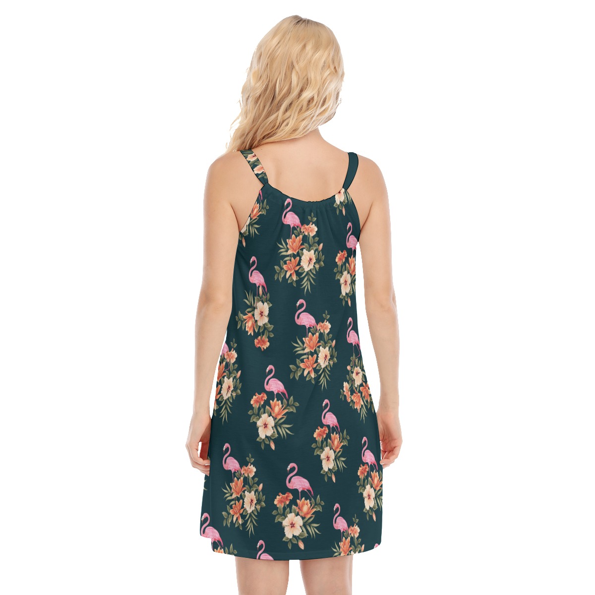 Flamingo Tropical Hawaiian Dress
