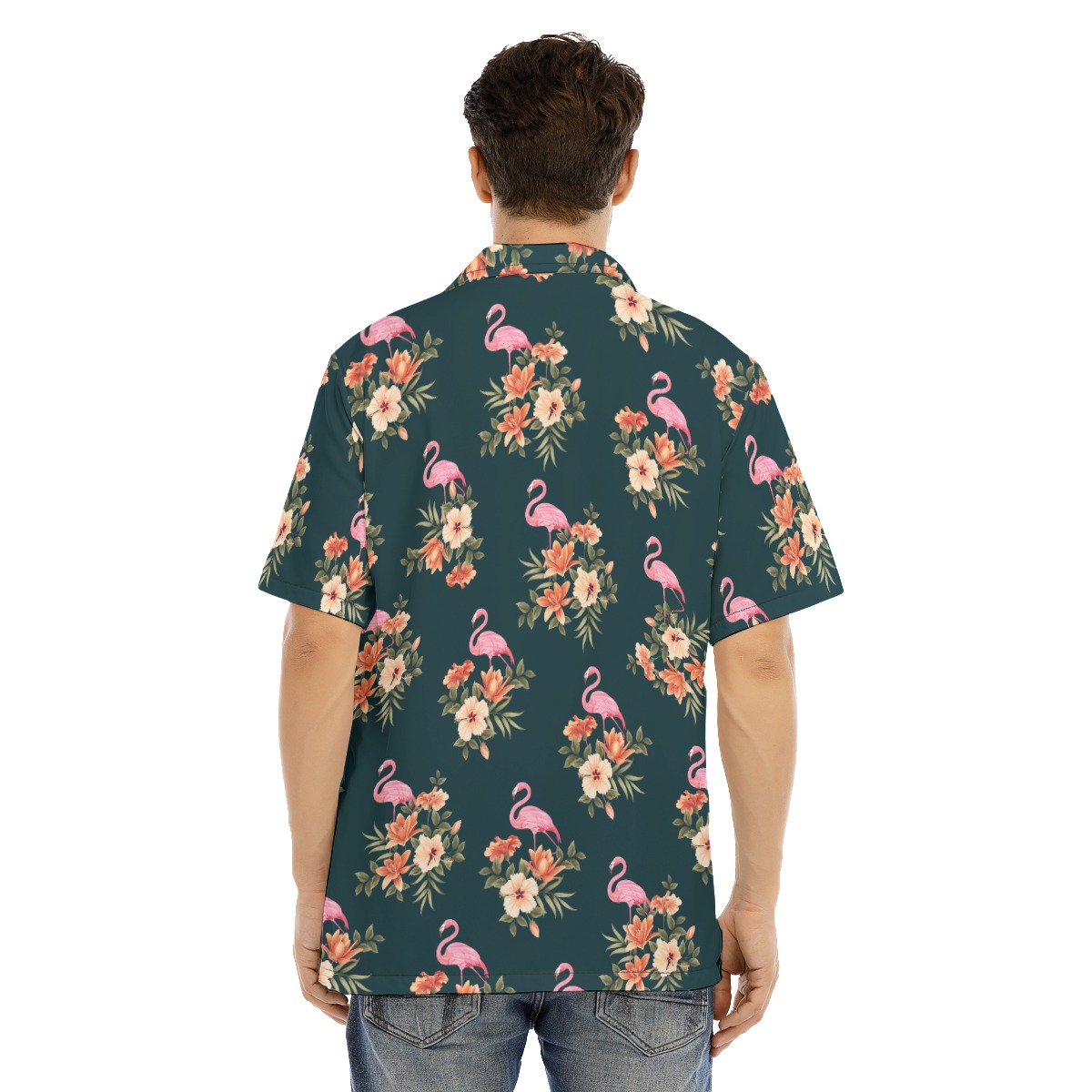 Men's Flamingo Floral Hawaiian Shirt