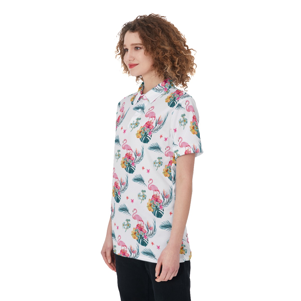 Cool Flamingo Hawaiian Shirt For Women