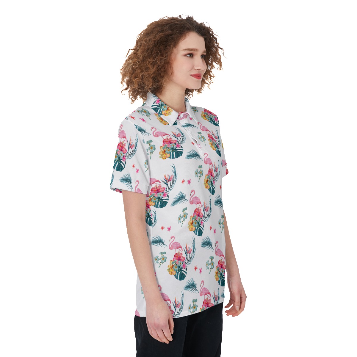 Cool Flamingo Hawaiian Shirt For Women
