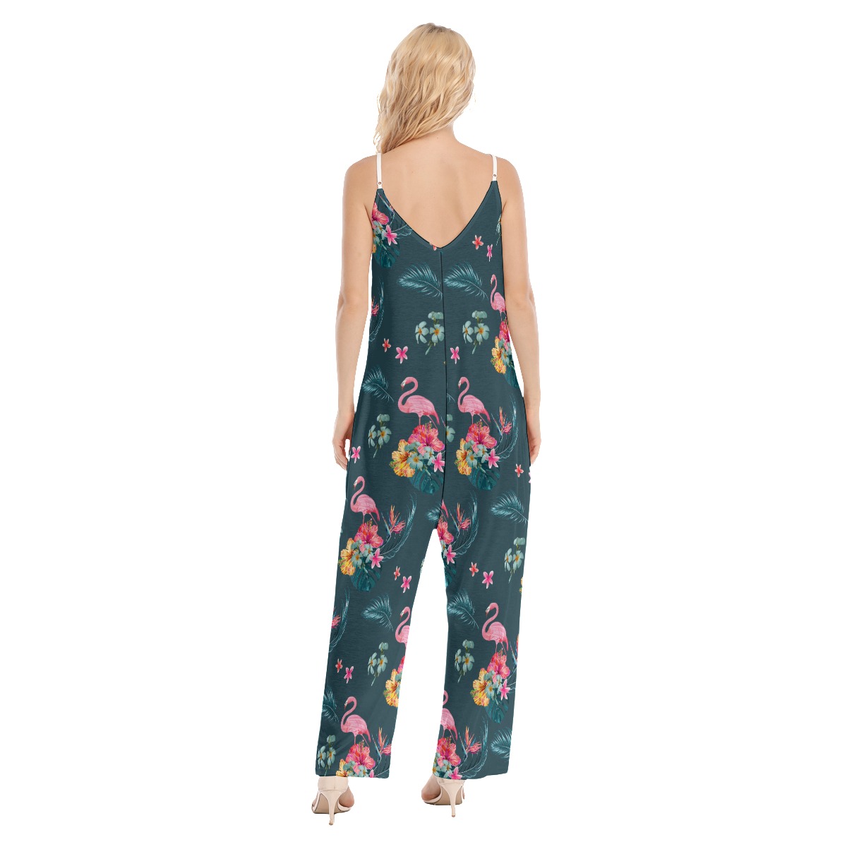 Floral Flamingo Hawaiian Jumpsuit For Women