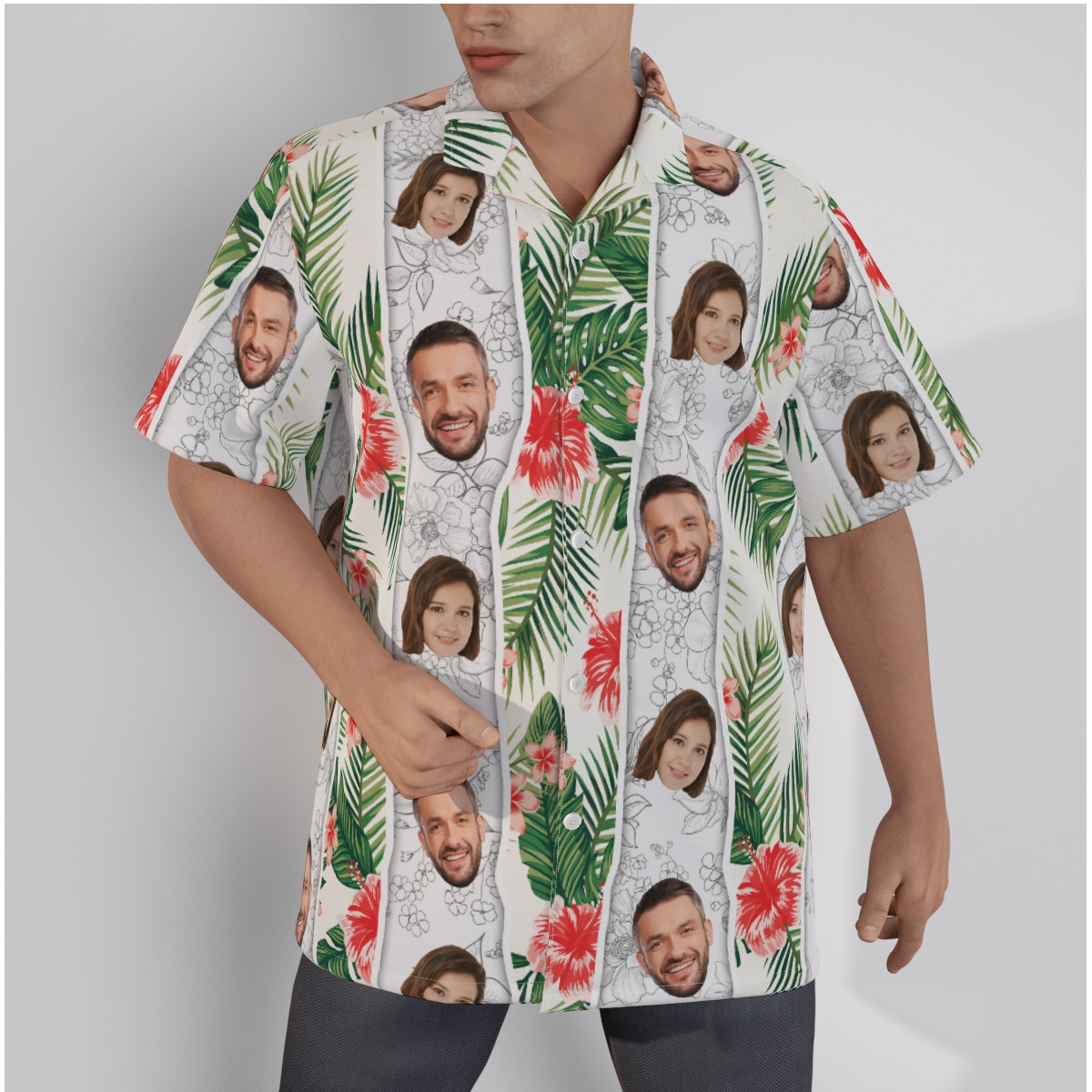Unique Hibiscus Tropical Custom 2 Face Hawaiian Shirt - variant image 1