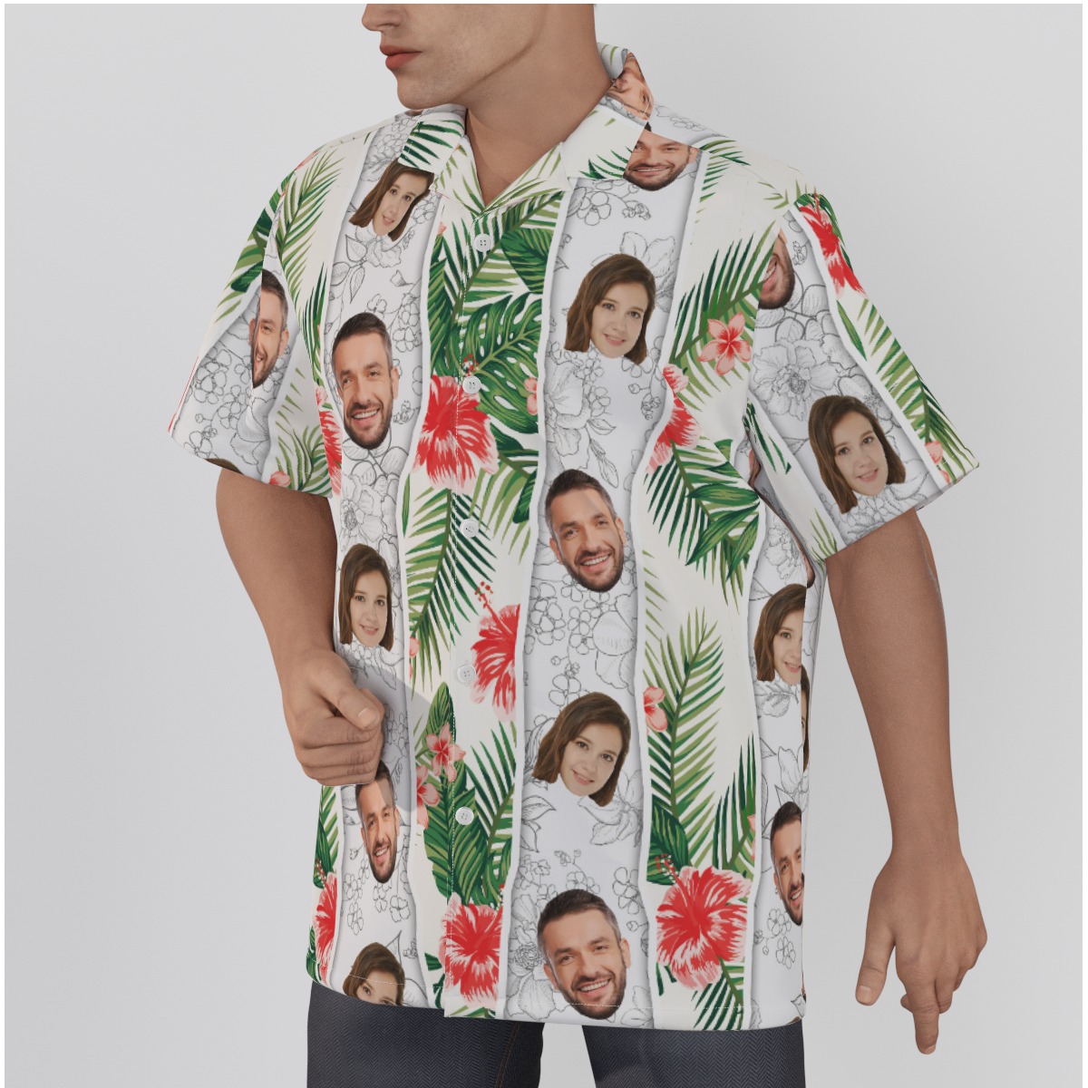 Unique Hibiscus Tropical Custom 2 Face Hawaiian Shirt