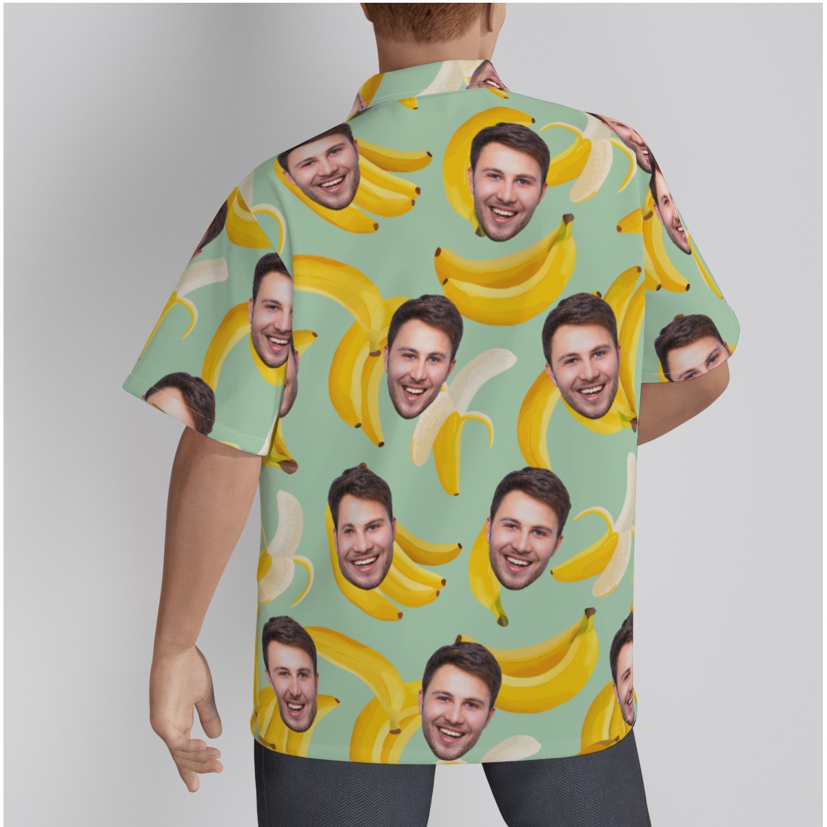 Funny Tropical Banana Custom Face Hawaiian Shirt