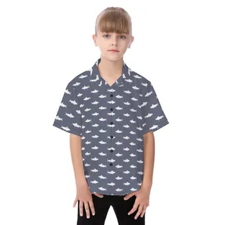 Classic Kid's Shark Hawaiian Shirt