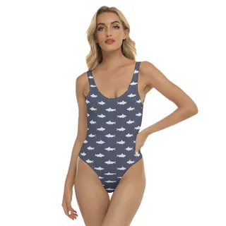 Cool Shark One Piece Swimsuit For Women