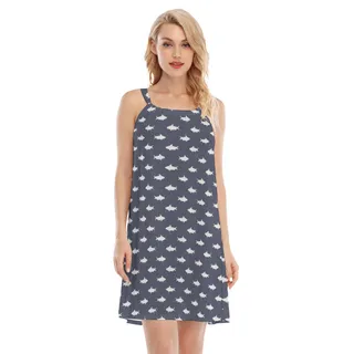 Women's Shark Hawaiian Dress For Summer
