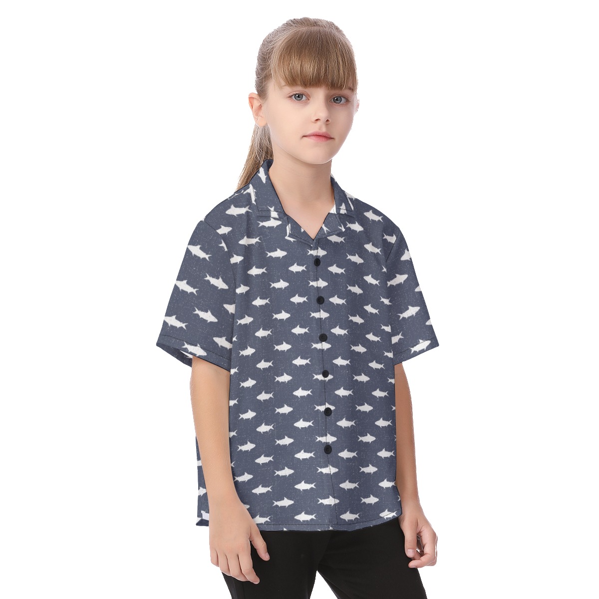 Classic Kid's Shark Hawaiian Shirt