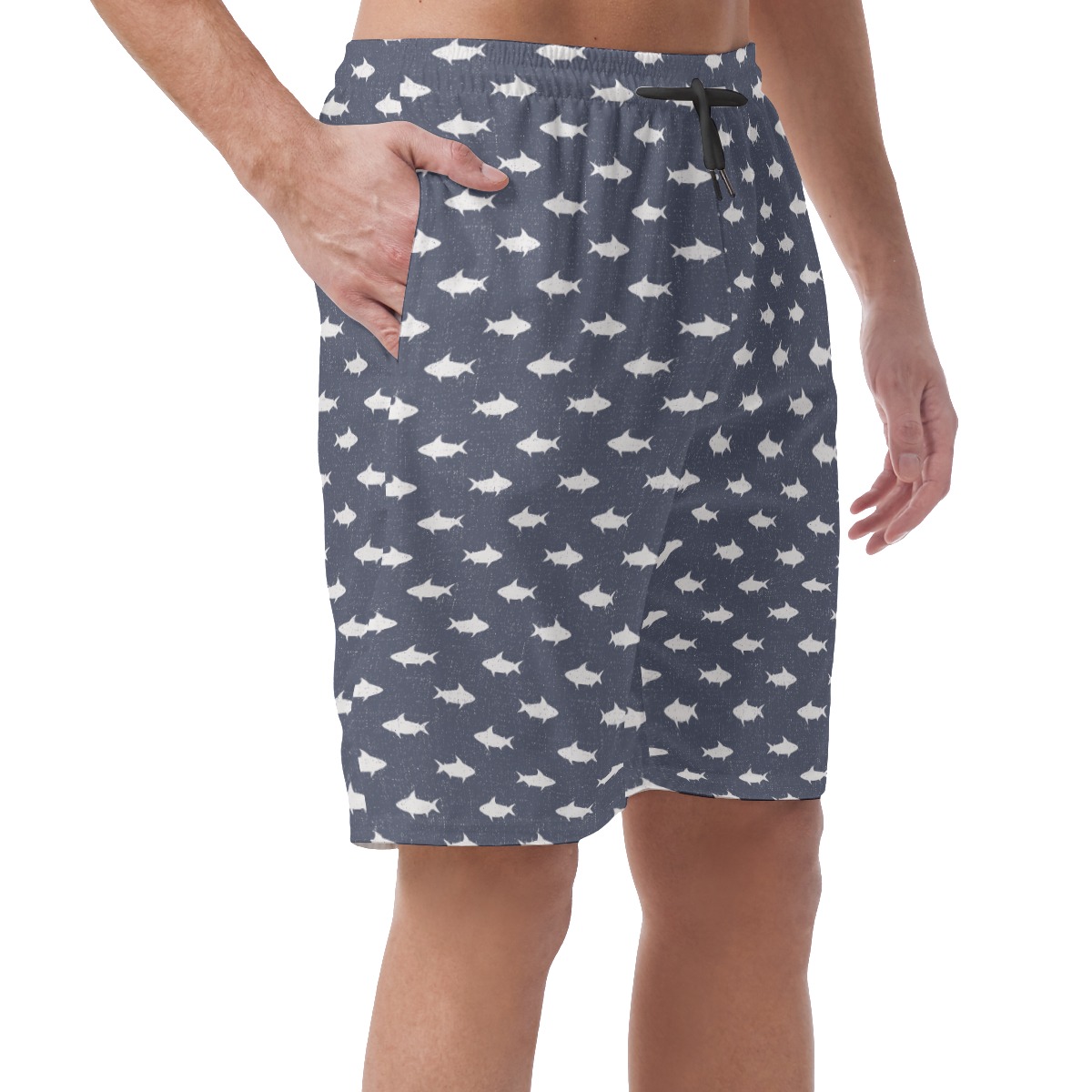 Men's Shark Hawaiian Beach Shorts