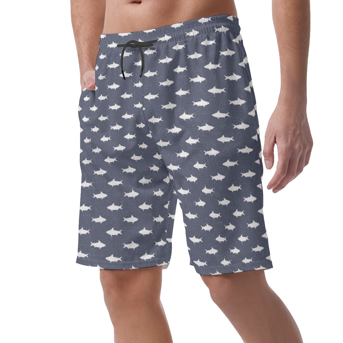Men's Shark Hawaiian Beach Shorts