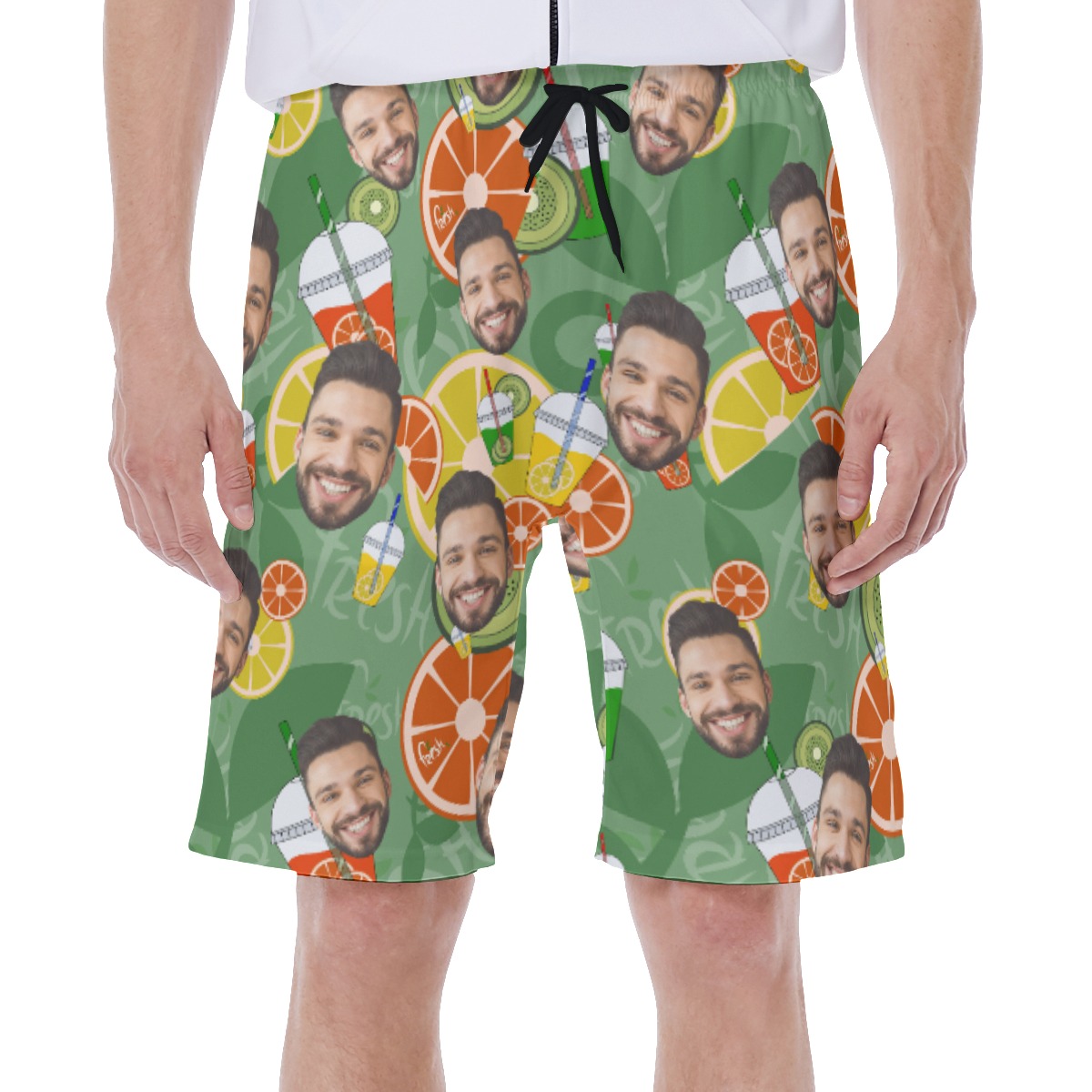 Drinking Fruit Custom Multi Face Hawaiian Shorts - variant image 1