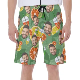 Drinking Fruit Custom Multi Face Hawaiian Shorts